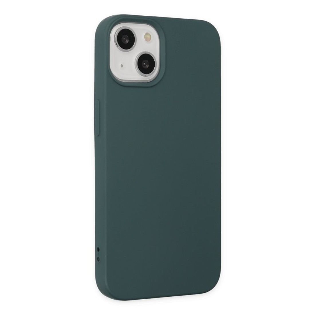 iPhone 14 Plus Kılıf Nano içi Kadife Silikon - Koyu Yeşil iPhone 14 Plus Kılıf Nano içi Kadife Silikon - Koyu Yeşil