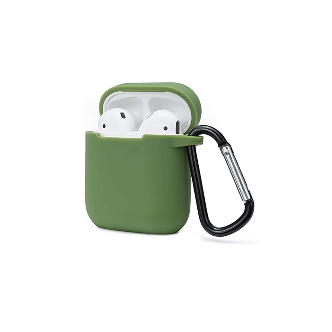  Airpods (1.nesil) Sert Silikon Kılıf - Yeşil