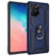  Samsung Galaxy A91 / S10 Lite Kılıf Sofya Yüzüklü Silikon Kapak - Lacivert