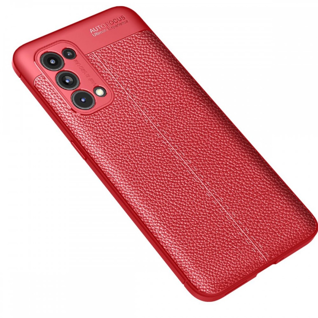  Oppo Reno 5 Pro Kılıf Auto Focus Kapak - Kırmızı
