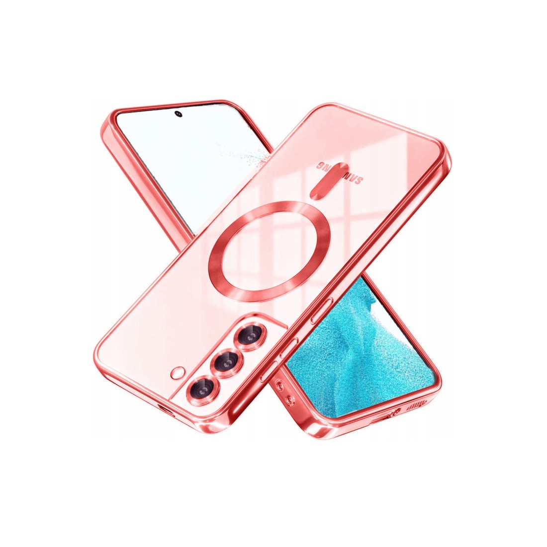 Samsung Galaxy S22 Kılıf Kross Magneticsafe Kapak - Kırmızı Samsung Galaxy S22 Kılıf Kross Magneticsafe Kapak - Kırmızı