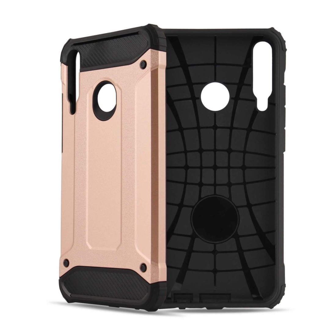  Huawei P40 Lite E Kılıf Tank Silikon Kapak - Gold