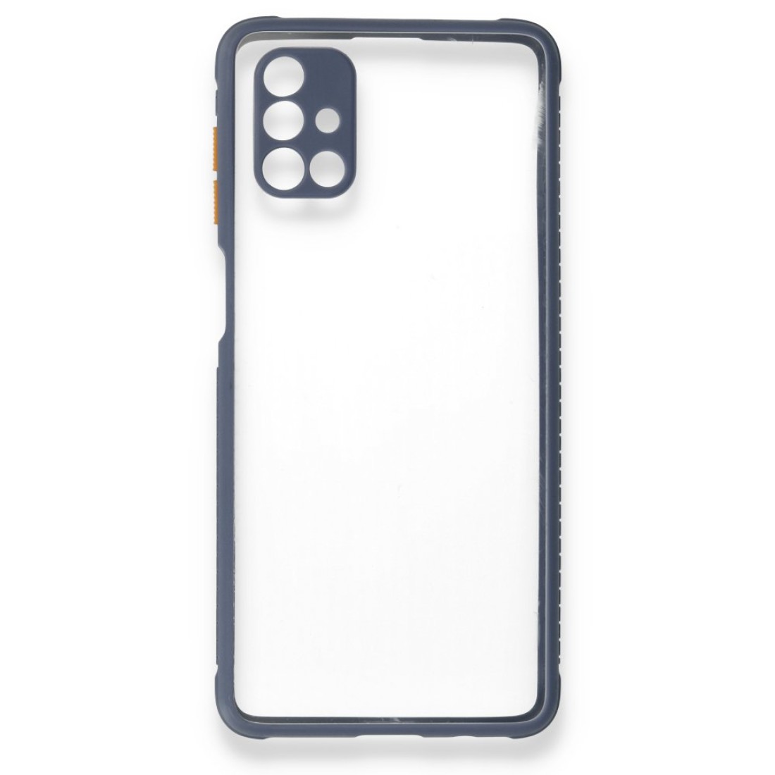  Samsung Galaxy M51 Kılıf Miami Şeffaf Silikon - Gri