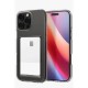  iPhone 16 Pro Kılıf Kart Şeffaf Silikon - Şeffaf