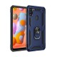  Samsung Galaxy M11 Kılıf Sofya Yüzüklü Silikon Kapak - Lacivert