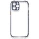  iPhone 12 Pro Kılıf Miami Şeffaf Silikon - Gri