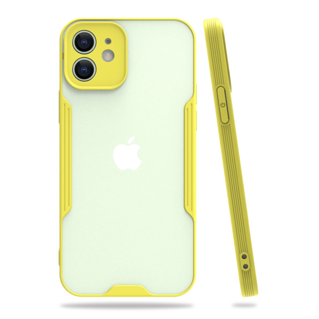  iPhone 12 Mini Kılıf Platin Silikon - Sarı