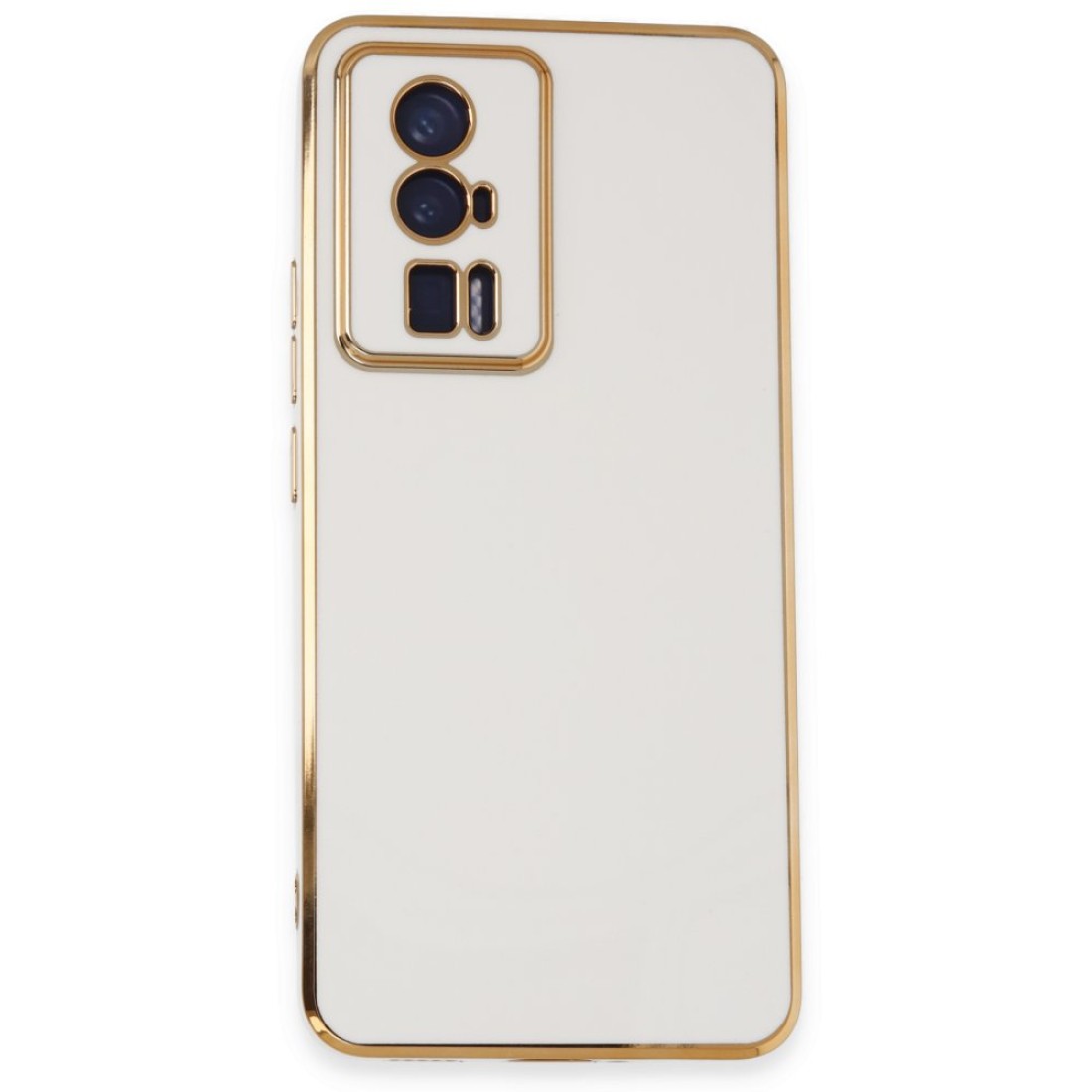  Xiaomi Poco F5 Pro Kılıf Volet Silikon - Beyaz