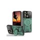 Xiaomi Redmi 13 4G Kılıf Joy Lens Standlı Kapak - Koyu Yeşil Xiaomi Redmi 13 4G Kılıf Joy Lens Standlı Kapak - Koyu Yeşil
