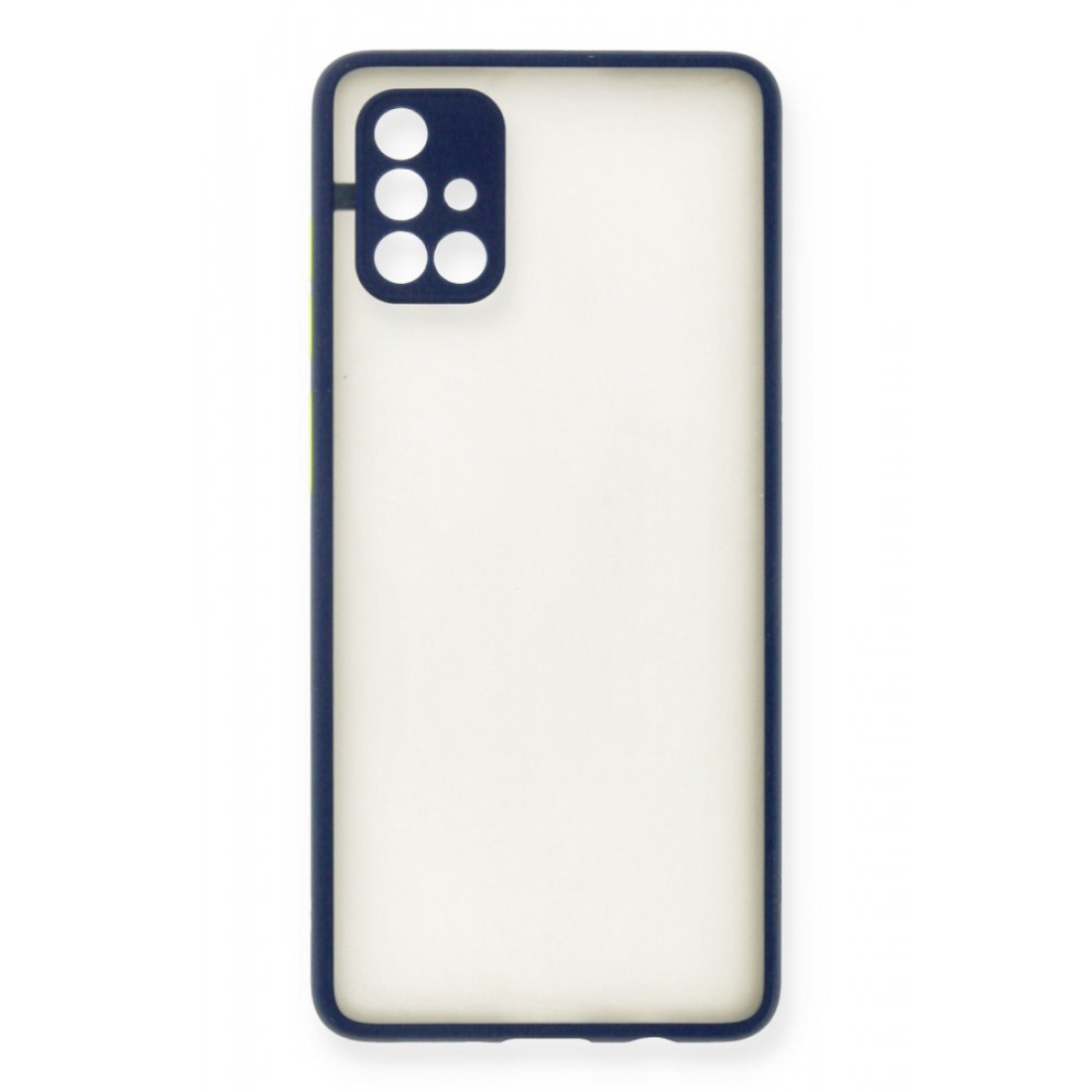  Samsung Galaxy A71 Kılıf Montreal Silikon Kapak - Lacivert