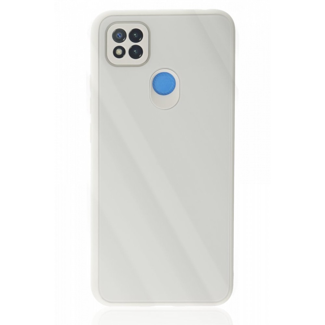  Xiaomi Redmi 9C Kılıf Glass Kapak - Beyaz