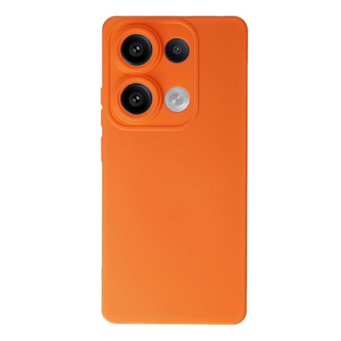  Xiaomi Poco M6 Pro 4G Kılıf Nano içi Kadife Silikon - Turuncu