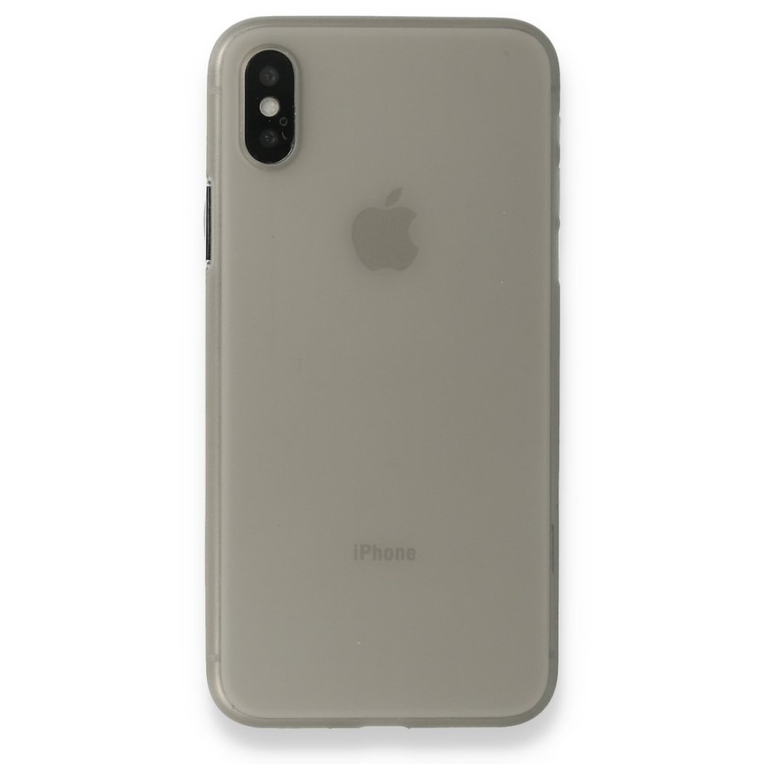  iPhone XS Max Kılıf PP Ultra İnce Kapak - Gri