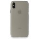  iPhone XS Max Kılıf PP Ultra İnce Kapak - Gri
