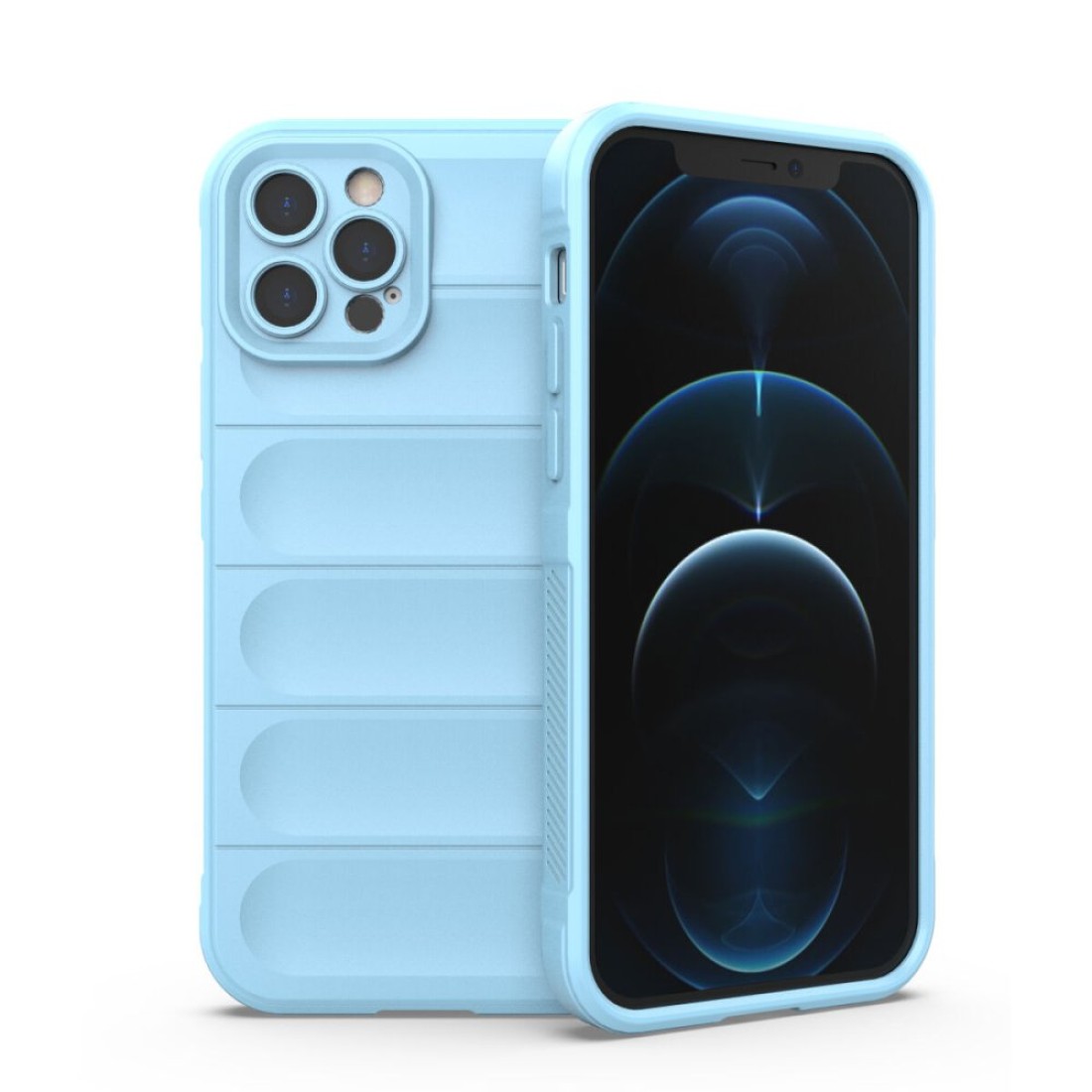  iPhone 12 Pro Kılıf Optimum Silikon - Sky Blue