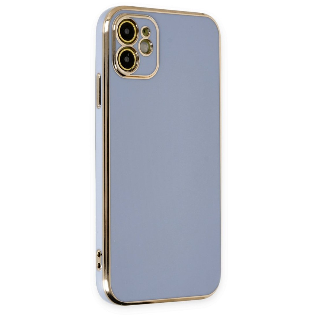  iPhone 12 Kılıf Volet Silikon - Mavi