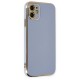  iPhone 12 Kılıf Volet Silikon - Mavi