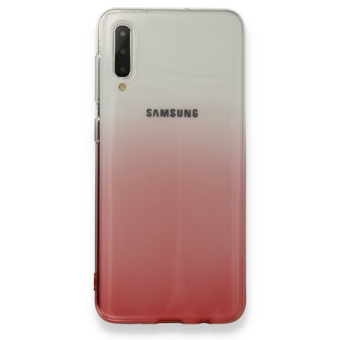  Samsung Galaxy A30S Kılıf Lüx Çift Renkli Silikon - Pembe