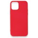 iPhone 12 Kılıf First Silikon - Kırmızı iPhone 12 Kılıf First Silikon - Kırmızı