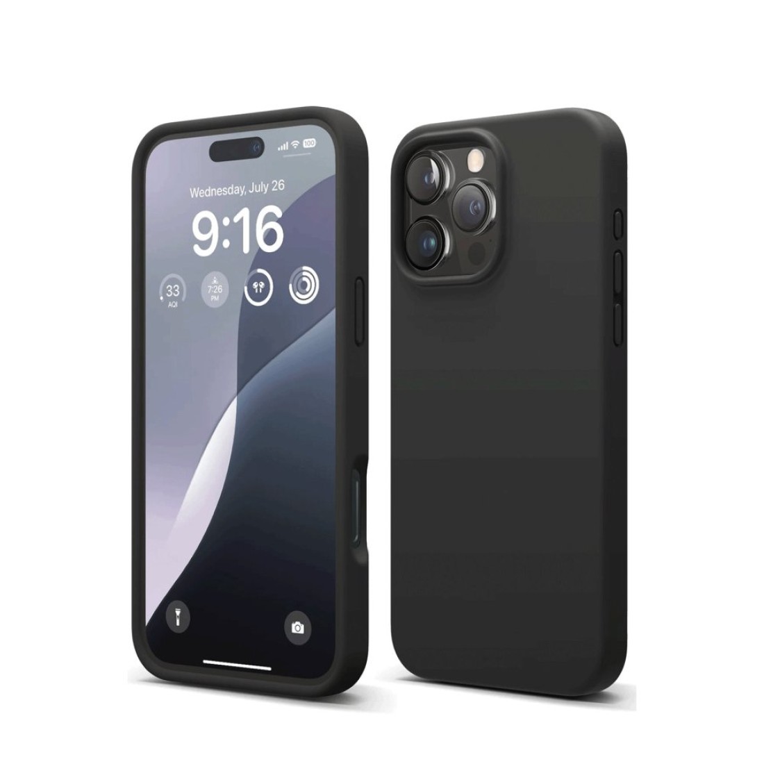  iPhone 16 Pro Kılıf First Silikon - Siyah
