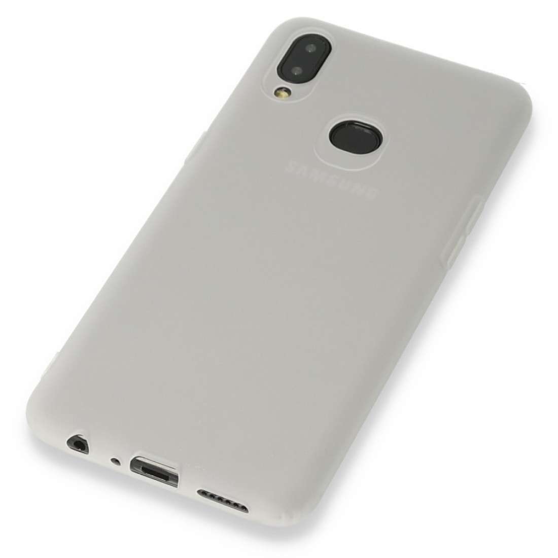  Samsung Galaxy A10S Kılıf Hopi Silikon - Beyaz