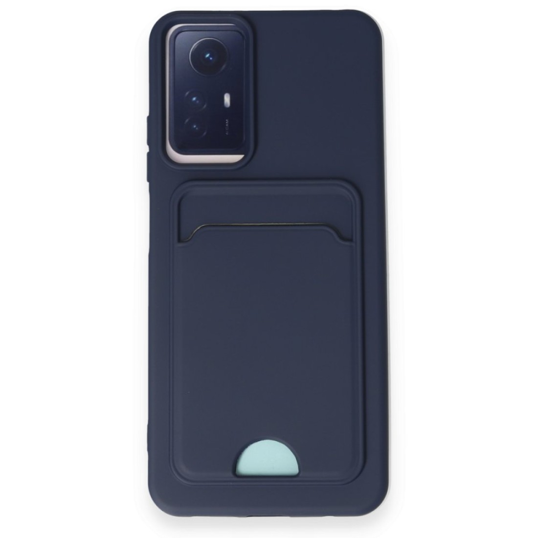  Xiaomi Redmi Note 12S Kılıf Kelvin Kartvizitli Silikon - Lacivert
