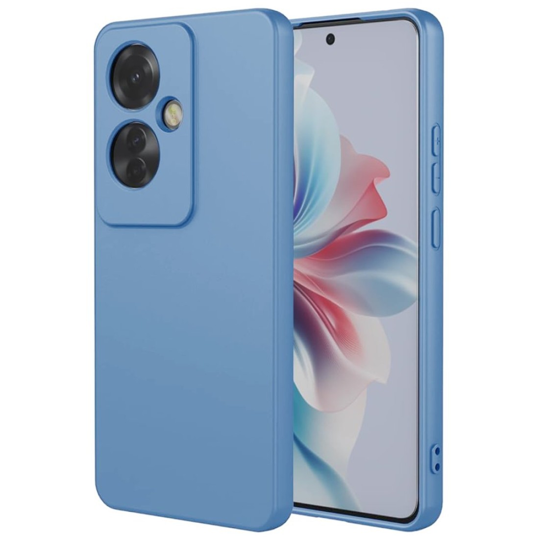  Oppo Reno 11F Kılıf First Silikon - Mavi