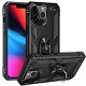  iPhone 13 Pro Max Kılıf Sofya Yüzüklü Silikon Kapak - Siyah