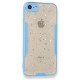 iPhone 7 Kılıf Platin Simli Silikon - Mavi iPhone 7 Kılıf Platin Simli Silikon - Mavi