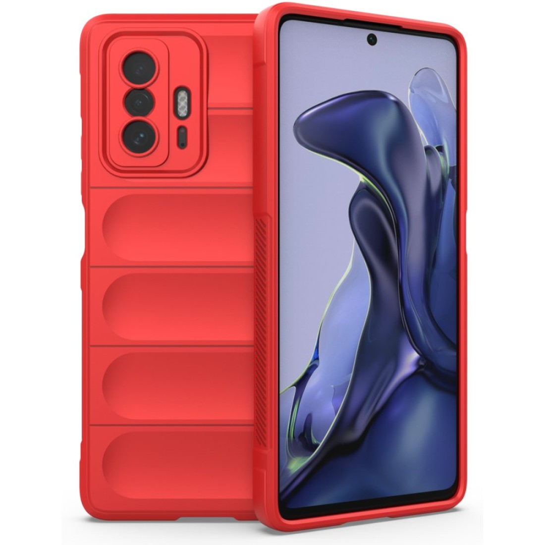  Xiaomi Mi 11T Kılıf Optimum Silikon - Kırmızı