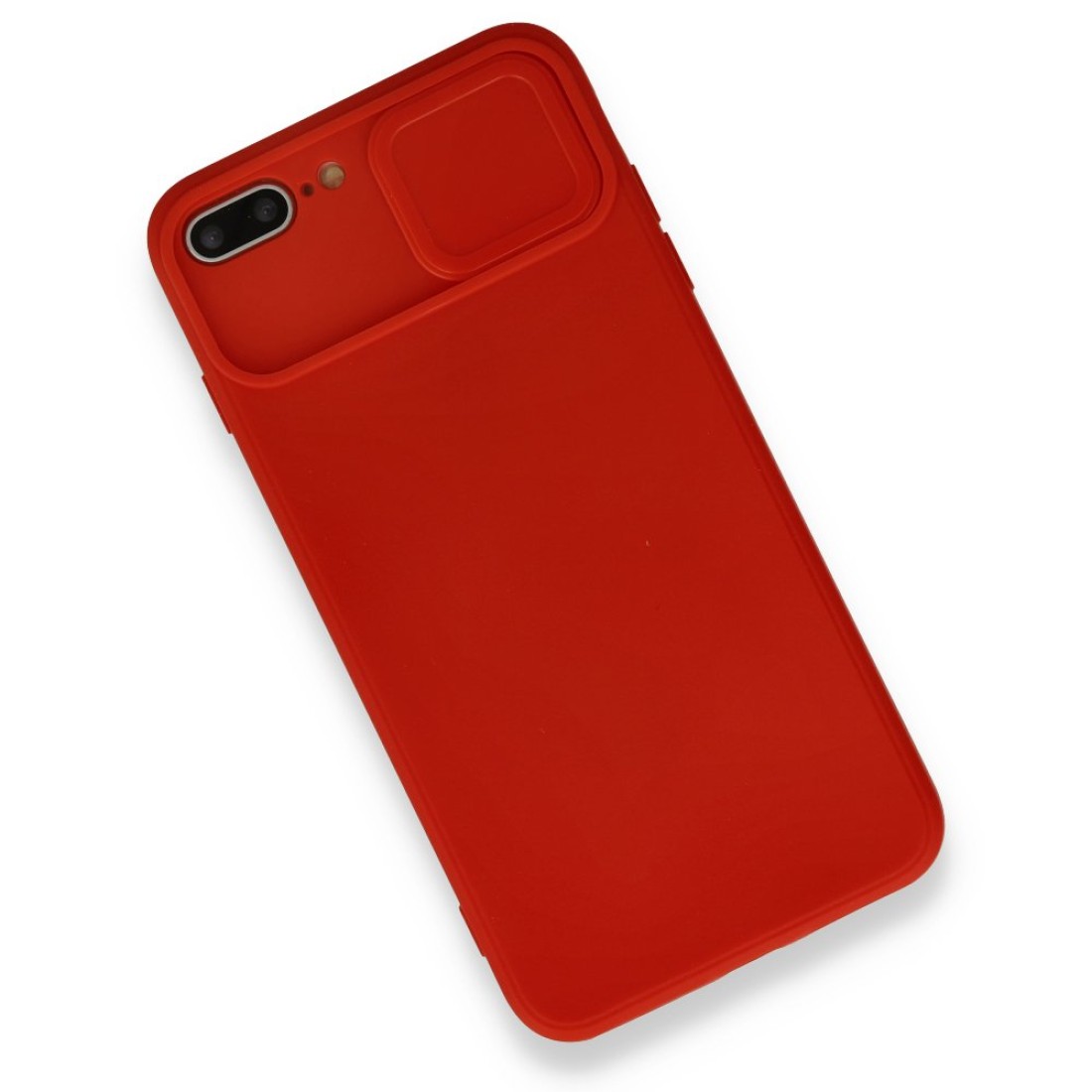 iPhone 7 Plus Kılıf Color Lens Silikon - Kırmızı iPhone 7 Plus Kılıf Color Lens Silikon - Kırmızı