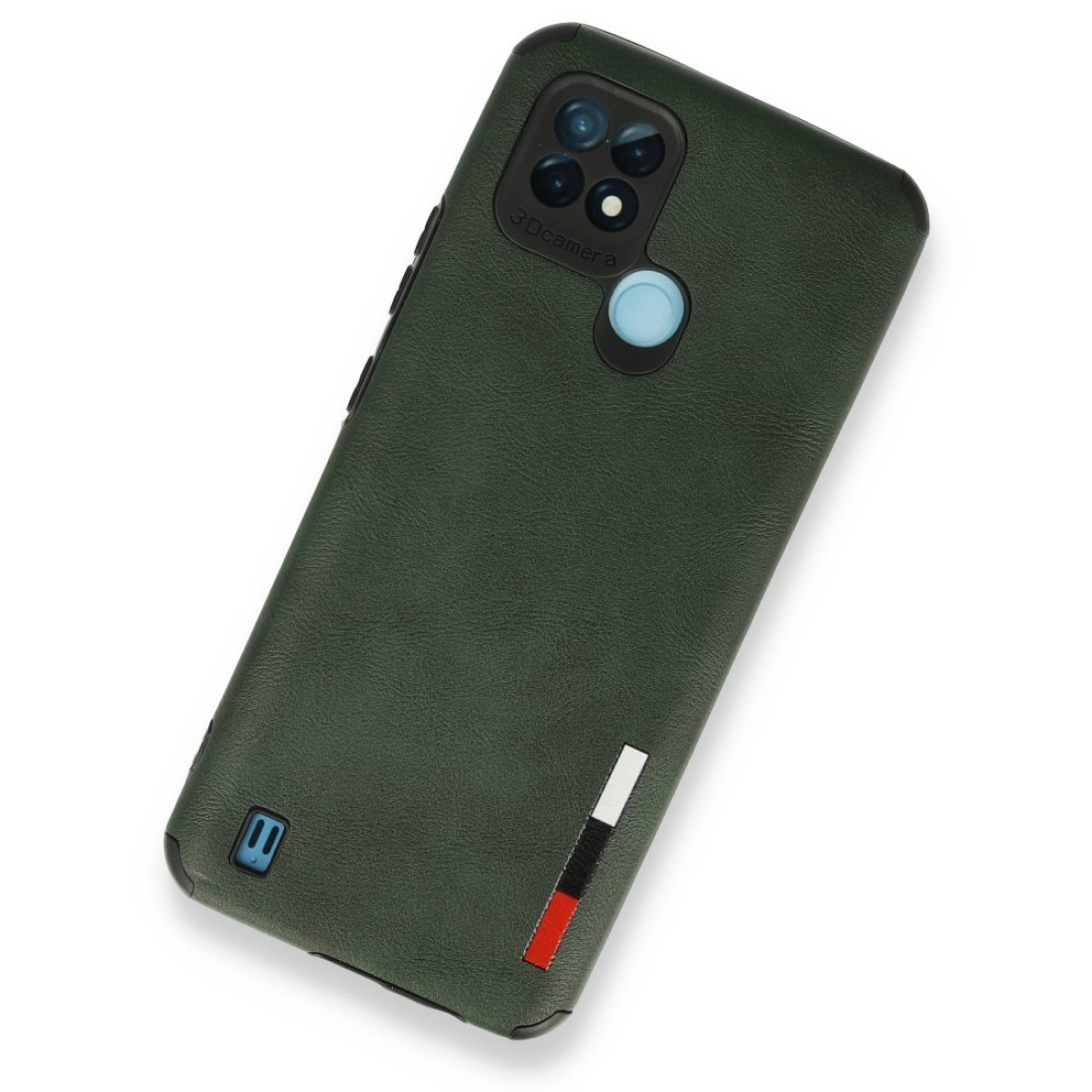 Realme C21 Kılıf Loop Deri Silikon - Yeşil Realme C21 Kılıf Loop Deri Silikon - Yeşil