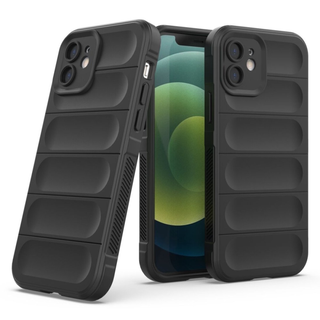 iPhone 12 Kılıf Optimum Silikon - Siyah iPhone 12 Kılıf Optimum Silikon - Siyah