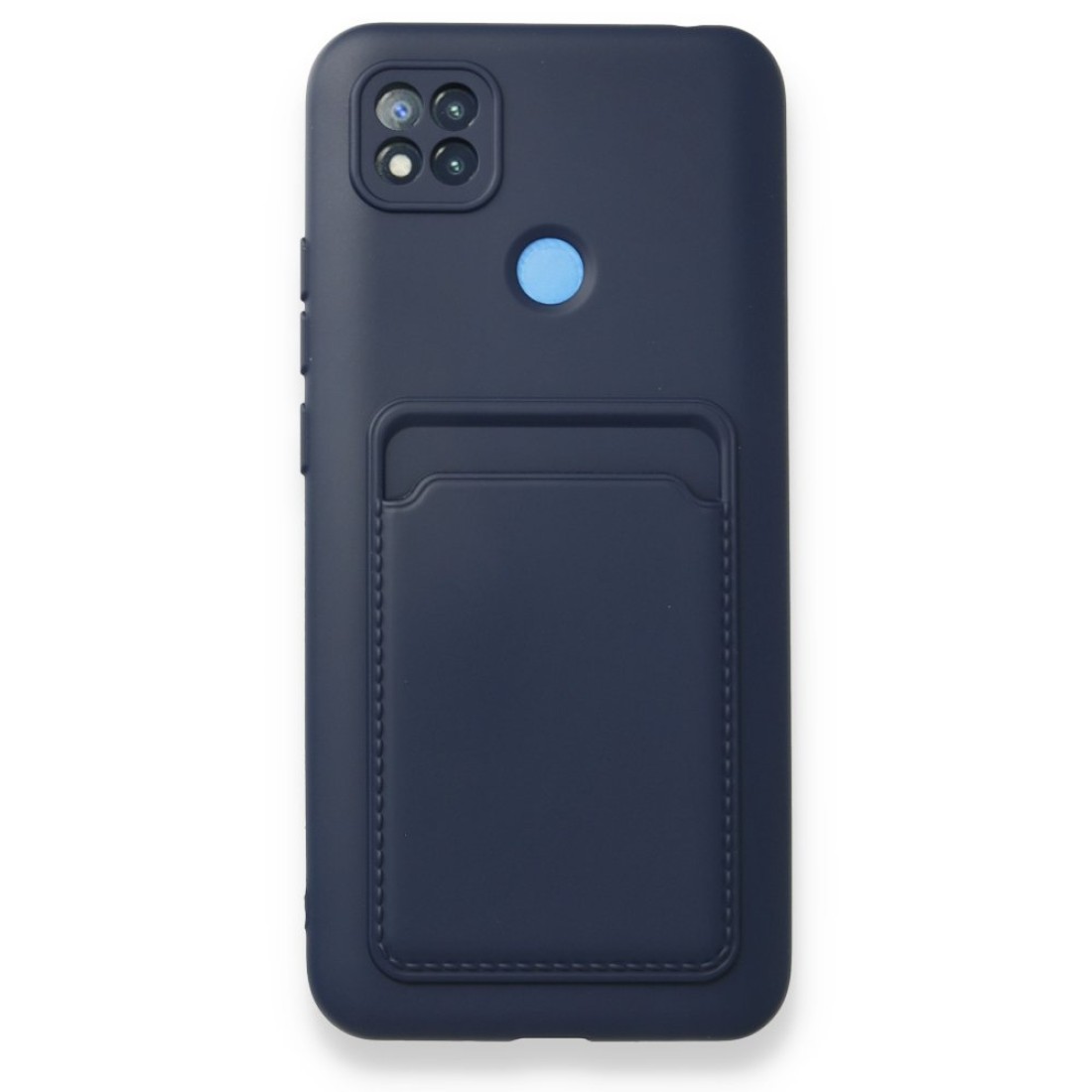  Xiaomi Redmi 9C Kılıf Kelvin Kartvizitli Silikon - Lacivert