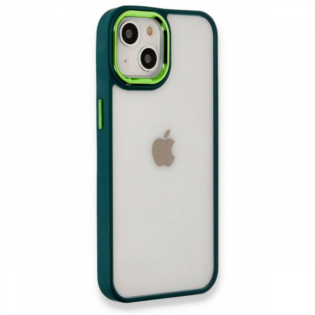  iPhone 14 Plus Kılıf Dora Kapak - Haki Yeşil