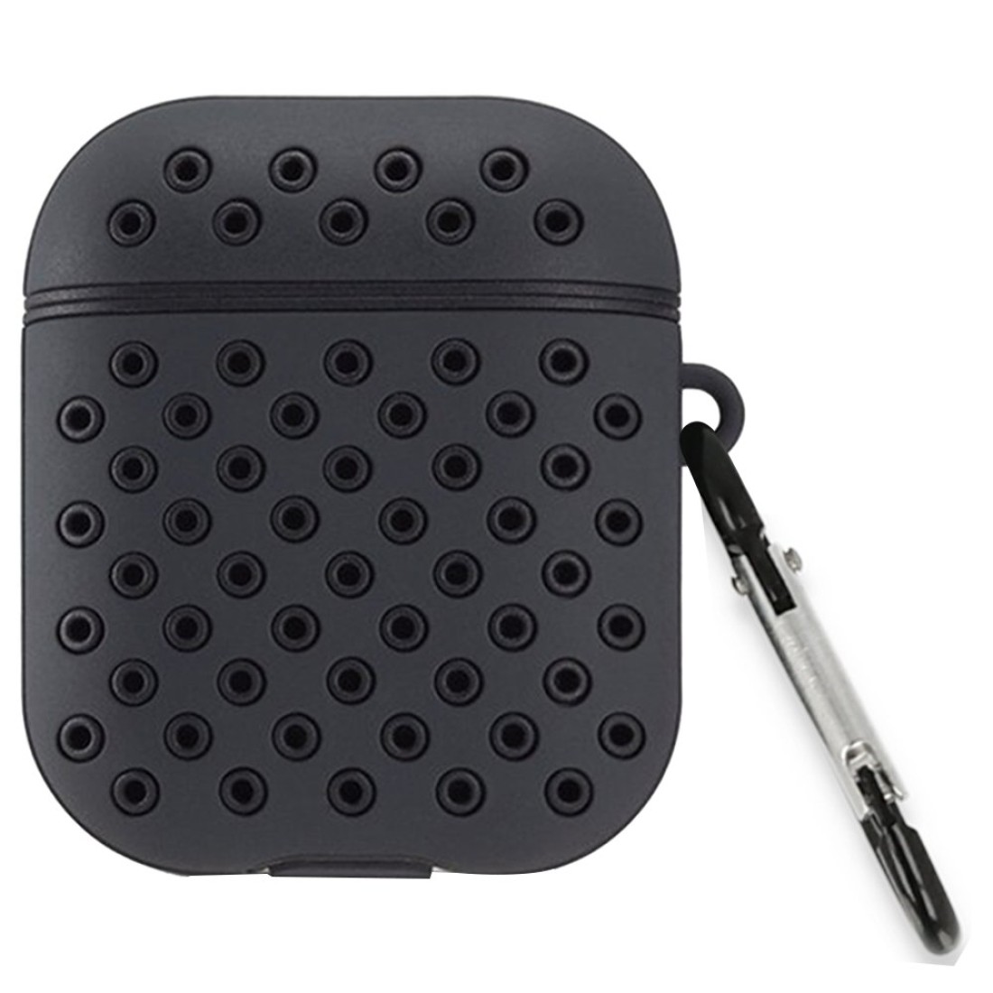  Airpods (1.nesil) Spor Delikli Kılıf - Siyah-Siyah