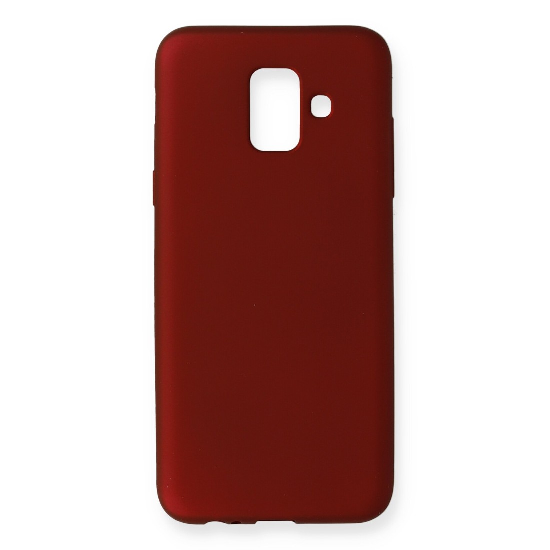  Samsung Galaxy A6 2018 Kılıf First Silikon - Bordo