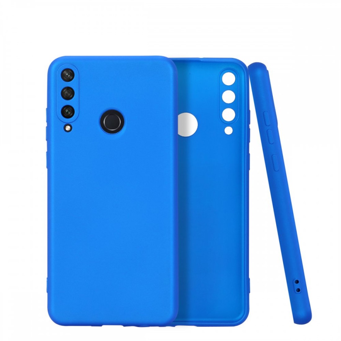  Huawei Y6P Kılıf First Silikon - Mavi