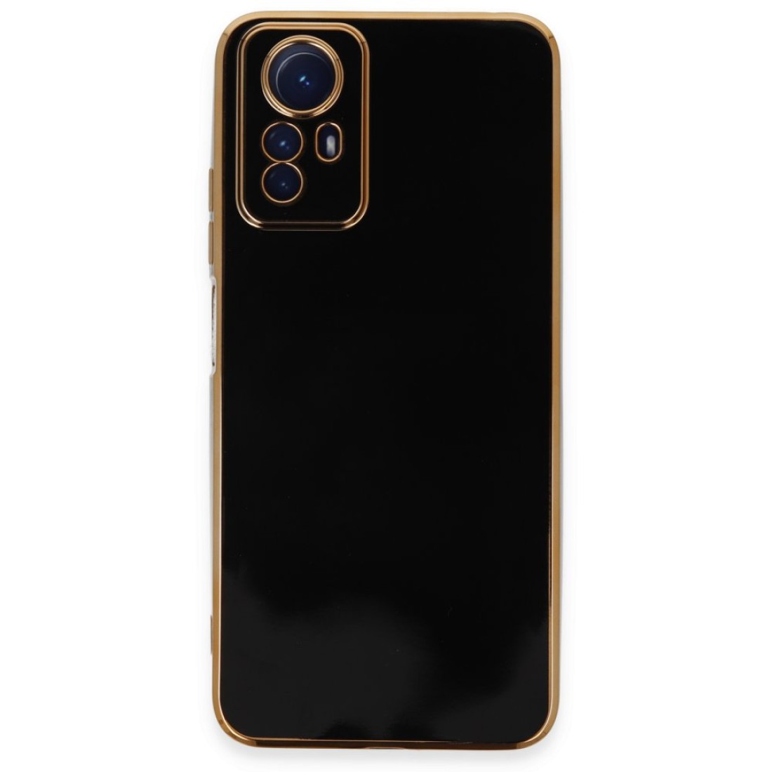  Xiaomi Redmi Note 12S Kılıf Volet Silikon - Siyah