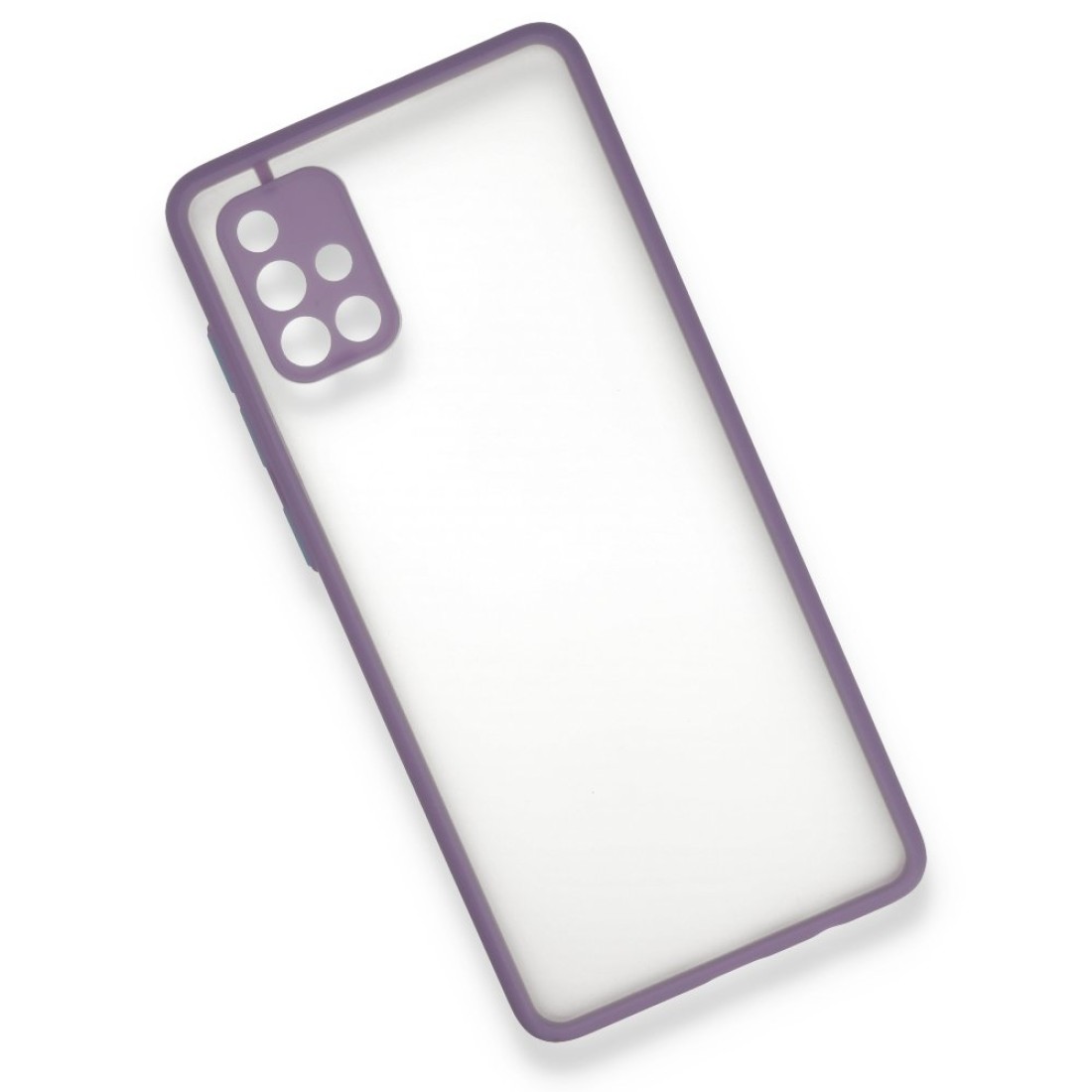 Samsung Galaxy A71 Kılıf Montreal Silikon Kapak - Mor Samsung Galaxy A71 Kılıf Montreal Silikon Kapak - Mor