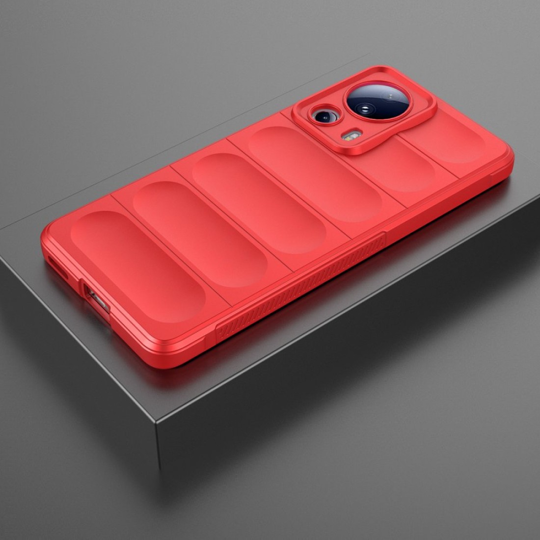  Xiaomi Mi 13 Lite Kılıf Optimum Silikon - Kırmızı