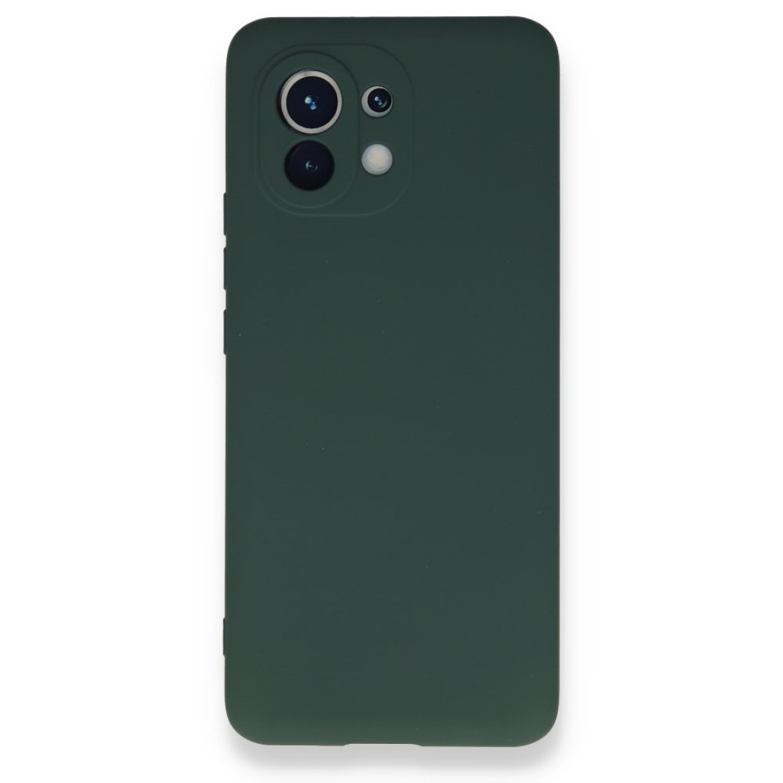  Xiaomi Mi 11 Kılıf Nano içi Kadife Silikon - Koyu Yeşil