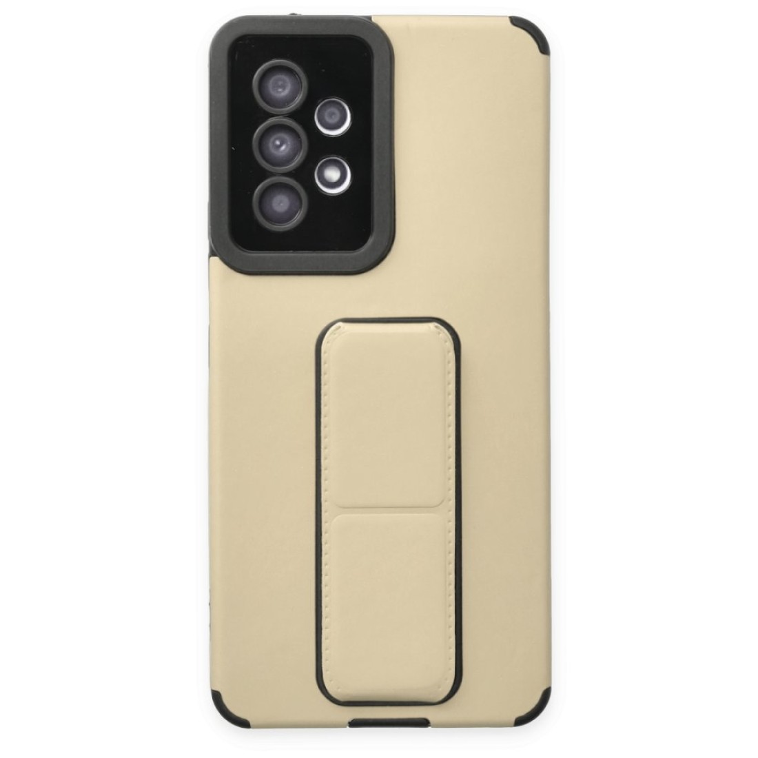  Samsung Galaxy A53 5G Kılıf Mega Standlı Silikon - Gold