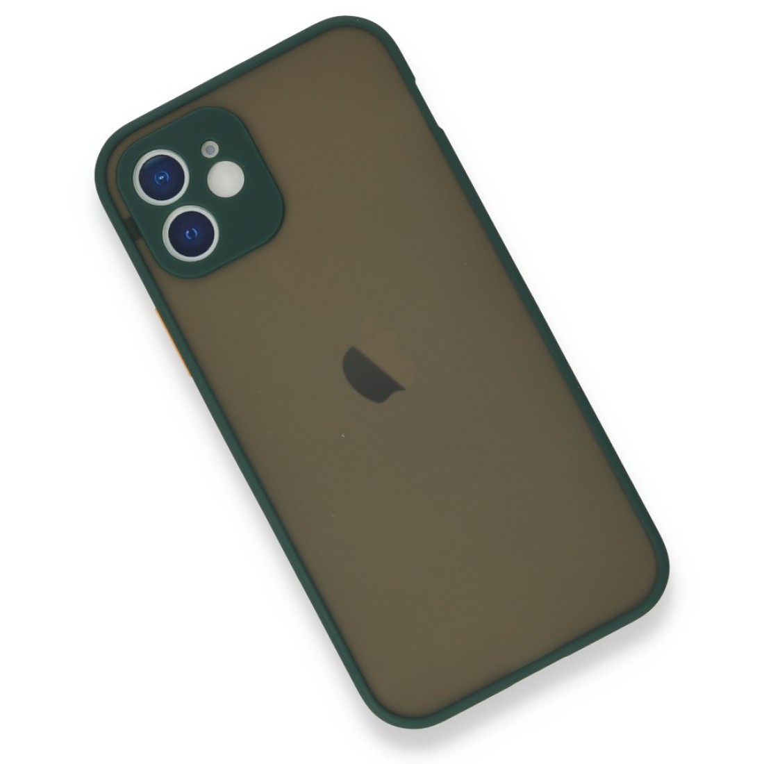  iPhone 12 Mini Kılıf Montreal Silikon Kapak - Yeşil