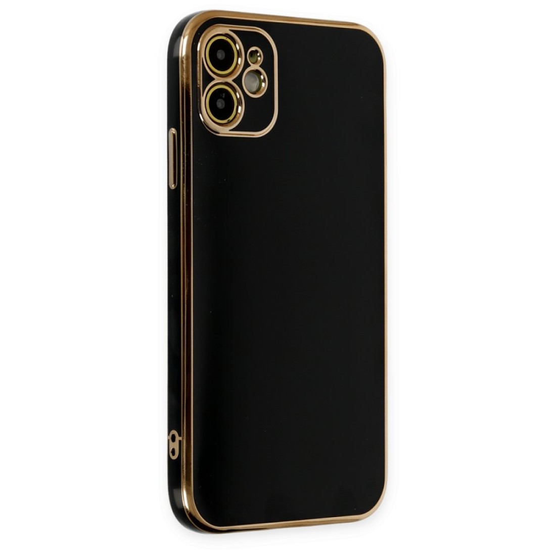  iPhone 12 Kılıf Volet Silikon - Siyah