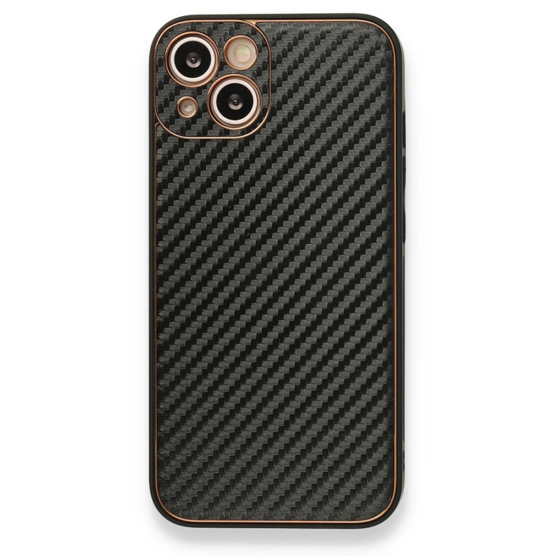  iPhone 13 Kılıf Coco Karbon Silikon - Siyah