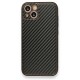 iPhone 13 Kılıf Coco Karbon Silikon - Siyah iPhone 13 Kılıf Coco Karbon Silikon - Siyah