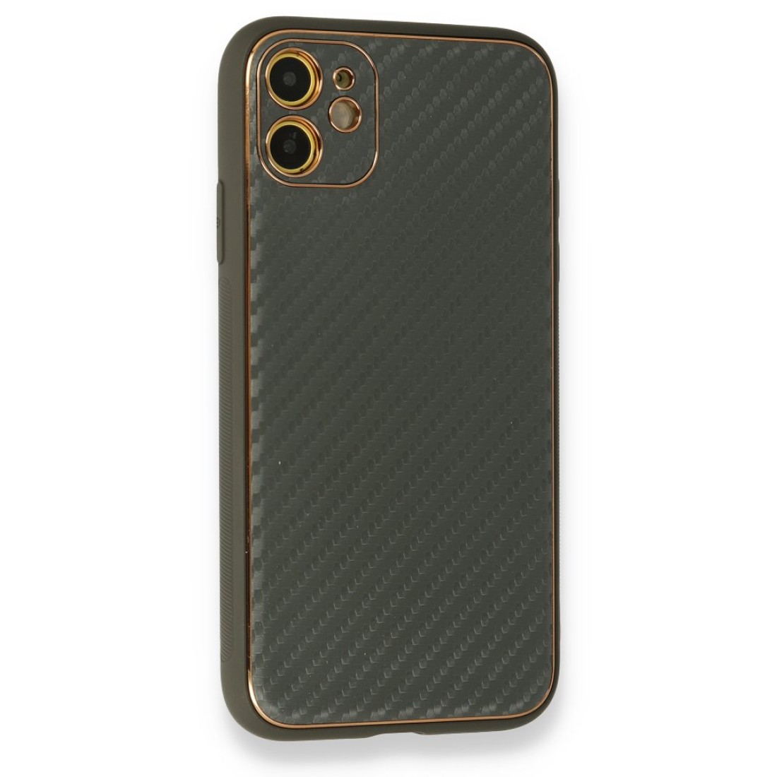  iPhone 12 Kılıf Coco Karbon Silikon - Füme