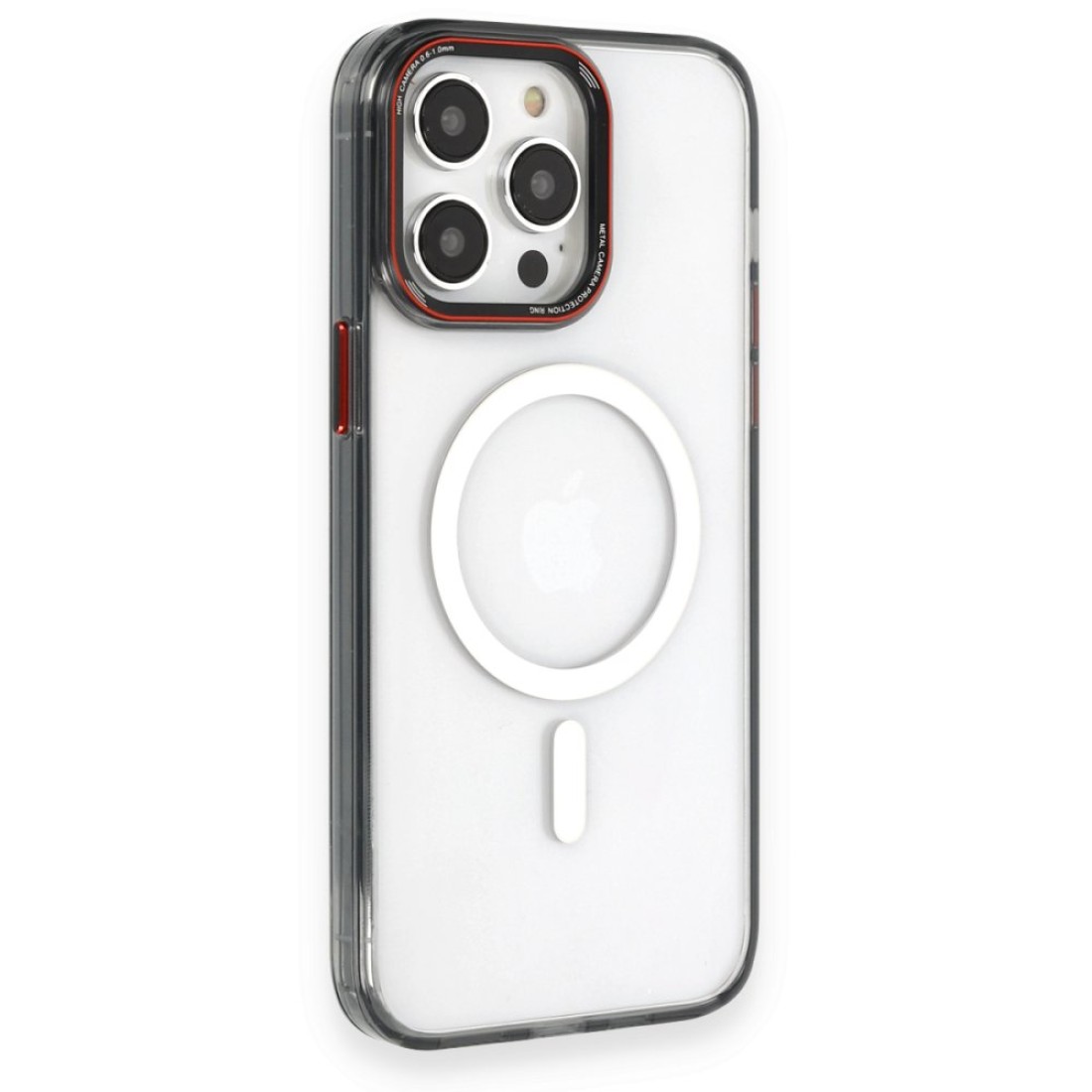  iPhone 14 Pro Max Kılıf Dinamik Magneticsafe Silikon - Siyah