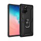  Samsung Galaxy A91 / S10 Lite Kılıf Sofya Yüzüklü Silikon Kapak - Siyah